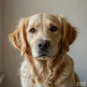 豆豆：金毛犬头像